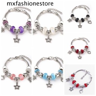 Mxfashione สร้อยข้อมือ กําไลข้อมือ โลหะผสมสังกะสี ลายดาว หัวใจ สไตล์เกาหลี BFF