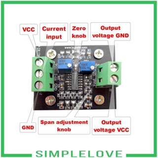 [Simple] โมดูลแปลงสัญญาณแรงดันไฟฟ้า 4-20mA เป็น 0-10V พร้อมฐานสีเขียว