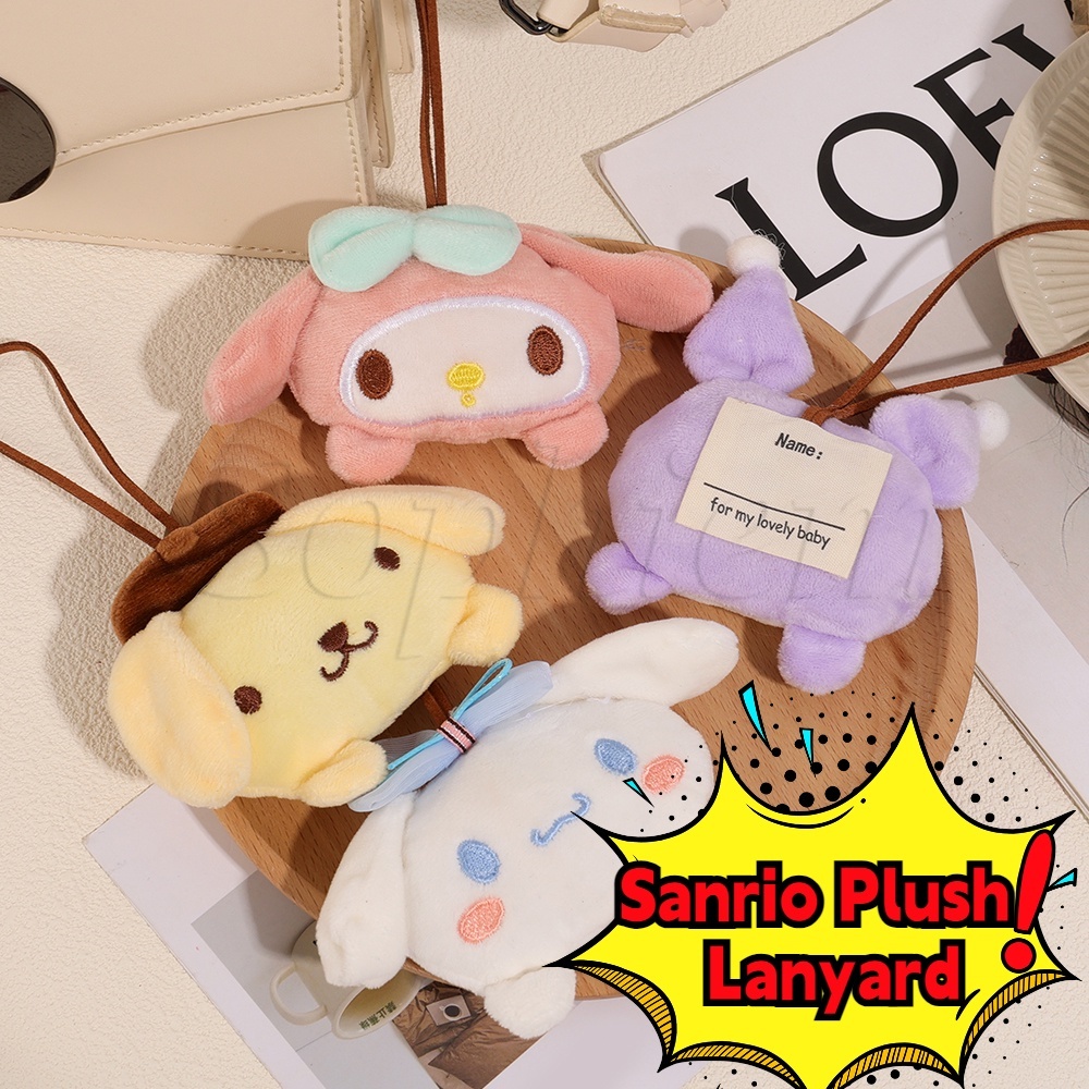 พวงกุญแจ จี้ตุ๊กตาการ์ตูน My Melody Kuromi Cinnamoroll Sanrio Name น่ารัก กันหาย สําหรับห้อยกระเป๋า