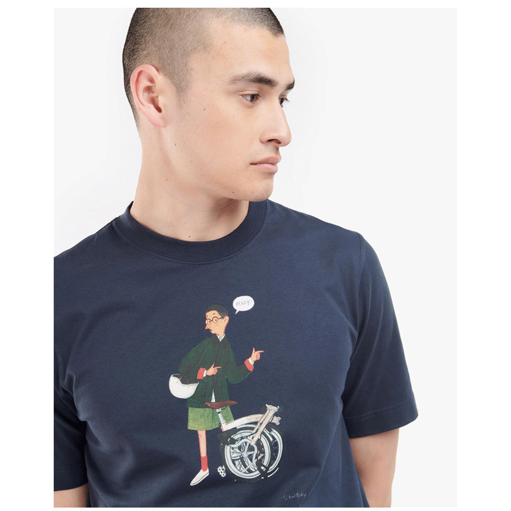 Brompton × Barbour เสื้อยืด แขนสั้น แบรนด์ร่วม Slowboy พร้อมส่ง - รูปที่ 5