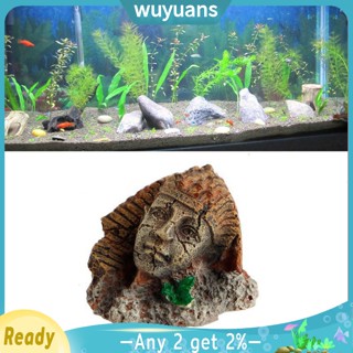 Wuyuans กล่องรูปปั้นสัตว์เลื้อยคลาน สําหรับตู้ปลา