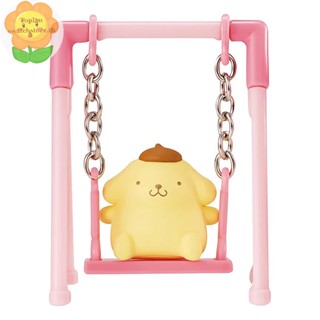 Toplan ฟิกเกอร์ ลาย Hello Kitty Cinnamoroll Melody Pom Pom Purin Play On The Swing Gashapon Sanrio สําหรับของขวัญ