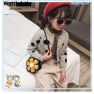 Wttle กระเป๋าแฟชั่น ลายดอกทานตะวันน่ารัก สําหรับเด็ก