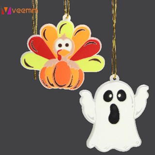 Courtyard Ghost Bat Charm Skull Party ตกแต่งจี้ฮาโลวีนเทศกาลผี Yard เครื่องประดับ veemm