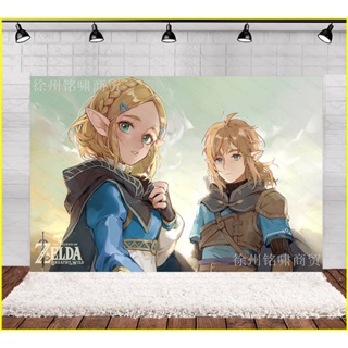 ใหม่ ธีม The Legend of Zelda แบนเนอร์ สําหรับตกแต่งพื้นหลังถ่ายภาพ ปาร์ตี้