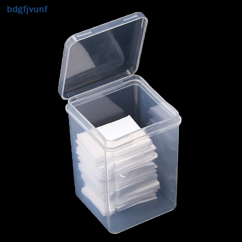 BDGF ผ้าฝ้ายกล่องเก็บสําหรับเล็บ Remover ผ้าขนหนูกระดาษผ้าฝ้ายแผ่นเล็บทําความสะอาดเครื่องมือ Remover Pads Organizer TH