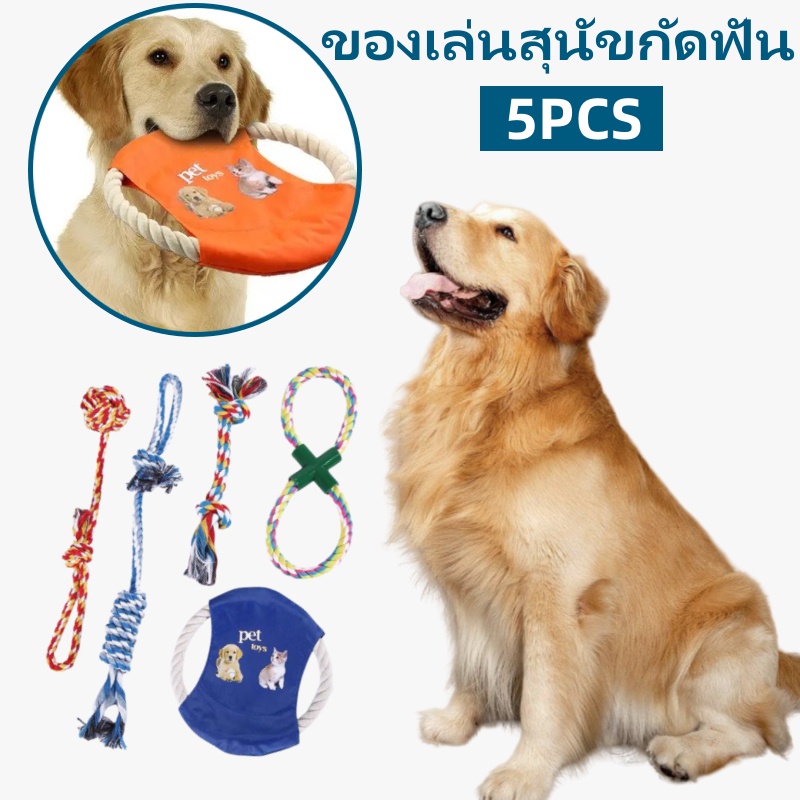【5 PCS】ของเล่นสุนัขแบบเคี้ยว ของเล่นสำหรับสุนัขงอก เหมาะสำหรับสุนัขขนาดเล็กและขนาดกลาง