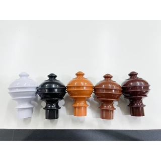 หัว-ท้าย รางม่าน รางม่านกลมจุก ขาจับรางโชว์ หัวรางม่าน สำหรับรางโชว์ 26 mm.
