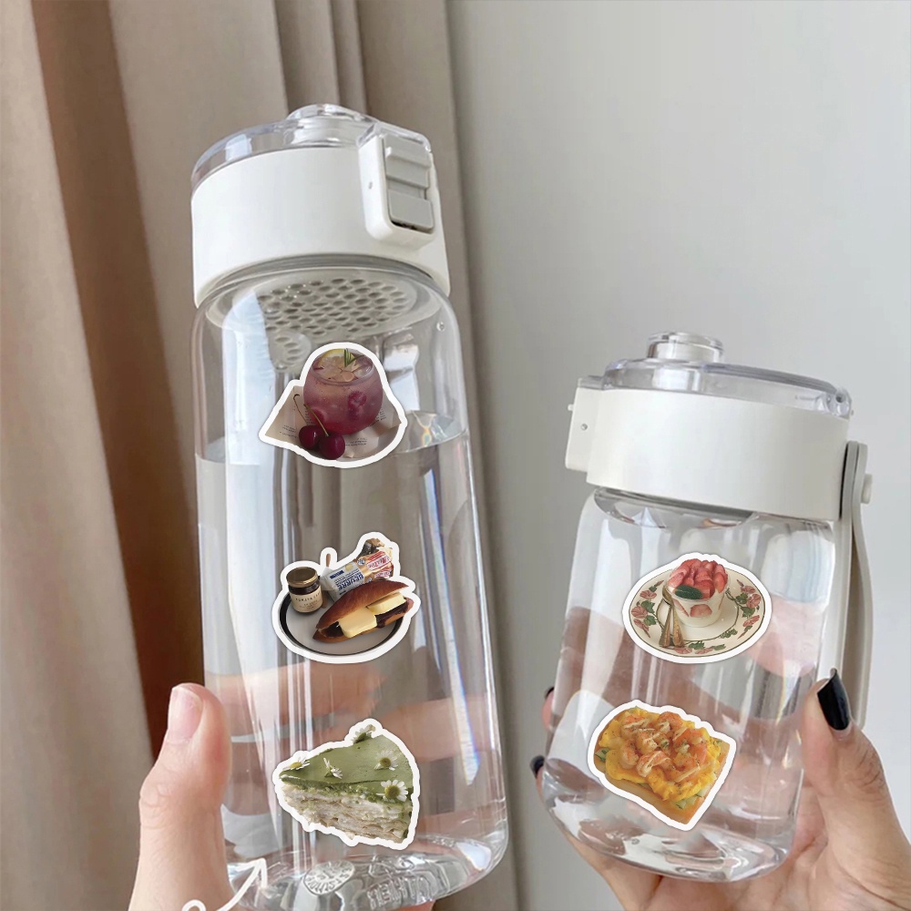 100/63ชิ้นสติกเกอร์อาหารสมจริง-เค้กและขนมกราฟฟิตี ง เอแคลส์ สําหรับหมวกกันน็อค, จักรยาน, บัญชีมือและกรณีดินสอ - รูปที่ 5