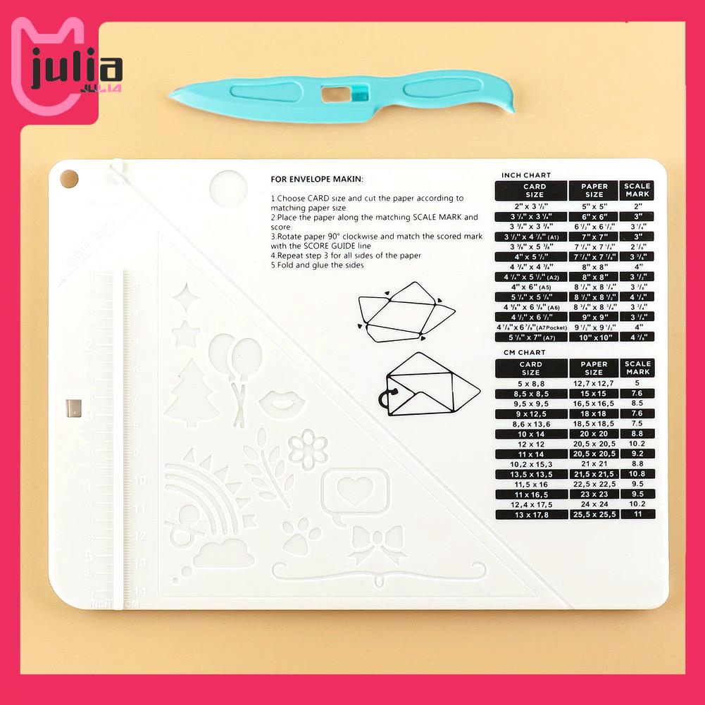 [Julia1.th] บอร์ดทําจดหมาย ลายนูน ขนาดเล็ก สําหรับกล่องของขวัญ DIY