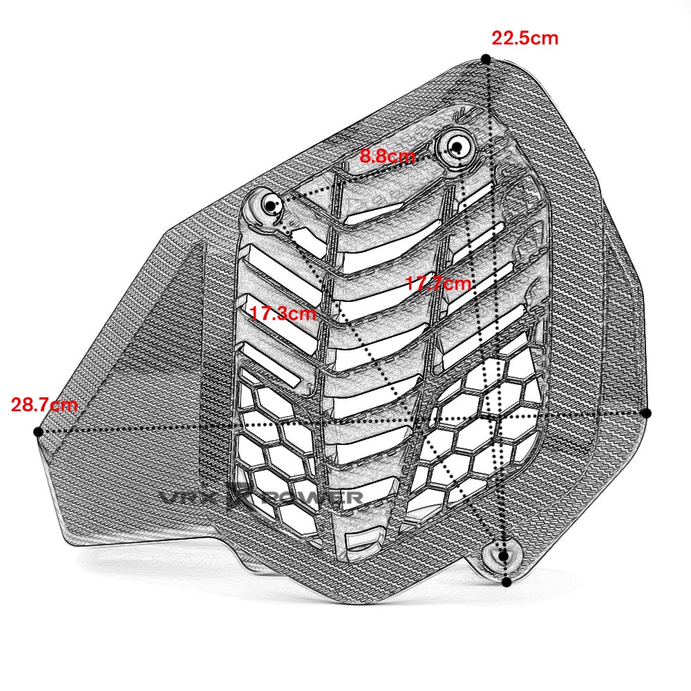 ฝาครอบหม้อน้ํา คาร์บอนไฟเบอร์ ดัดแปลง อุปกรณ์เสริม สําหรับรถจักรยานยนต์ HONDA ADV150 2019-2022 - รูปที่ 7