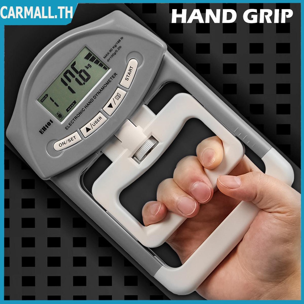Digital Dynamometer Hand Grip Electronic Power Measure Strength Muscle Tester 90kg/198Ib จอแสดงผล LCD SHOPSBC8458