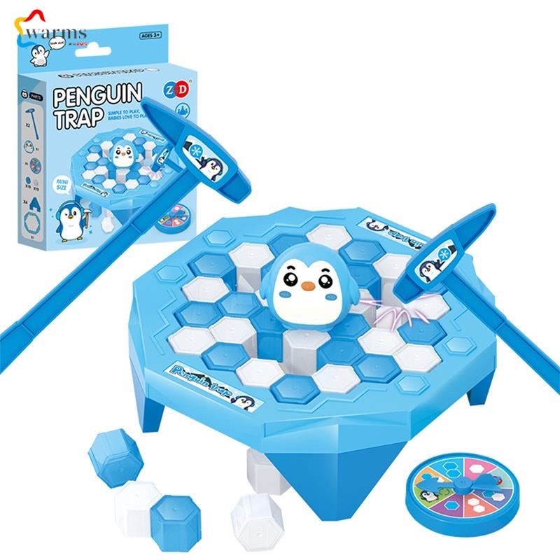 💥💥เกมทำลายน้ำแข็ง ครอบครัวเพนกวิน ของเล่นเด็ก เครื่องบดน้ำแข็ง เดสก์ท็อป เกมทำลายน้ำแข็ง เดสก์ท็อป แตะก้อนน้ำแข็งและกับดัก