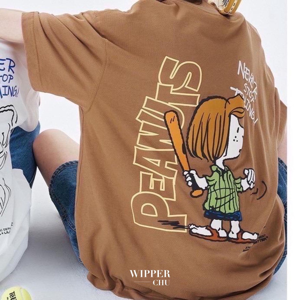 CMA Oversize อก 46 [ Korea Cotton] “ Peanuts Baseball “ ผ้าคอตตอนเกาหลี อยู่ทรง