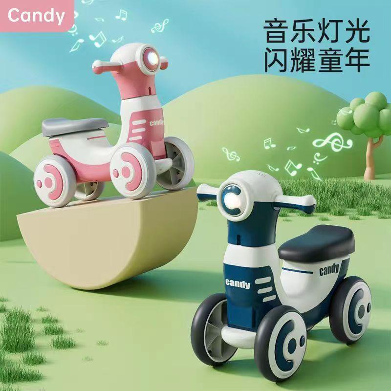 รถจักรยานช่วยฝึกการทรงตัวทรงตัว (Balance Bike) จักรยานขาไถมินิ สุดฮิต มีเสียงเพลง และไฟวิบวับ