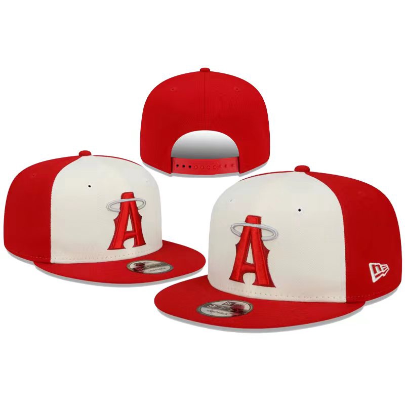 Unisex หมวกเบสบอล ผ้าฝ้าย ลาย Los Angeles Angels MLB