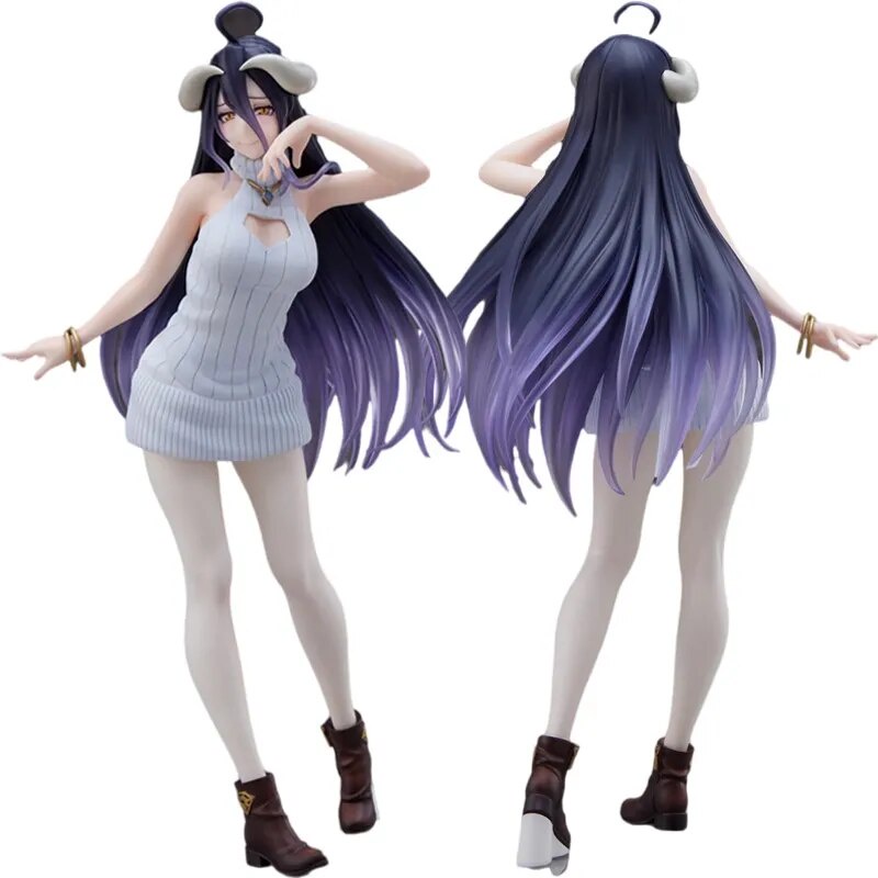 21cm Overlord Albedo Anime Figure  Dress Albedo Action Figure Ainz Ooal Gown Figurine PVC Adult Coll