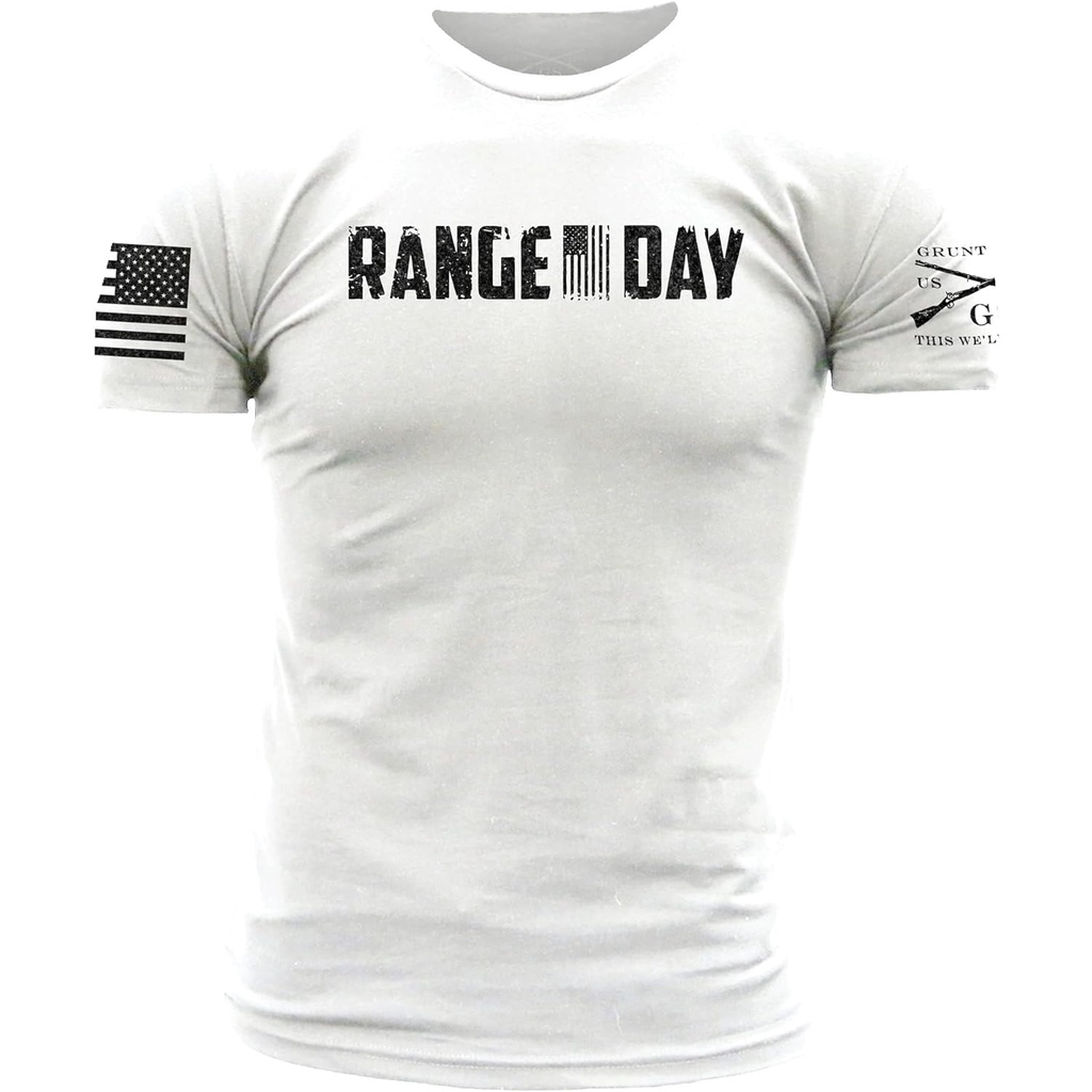 เสื้อยืดผ้าฝ้ายผู้ชาย Grunt Style Range Day เสื้อยืดผู้ชาย 4XL , 5XL , 6XL