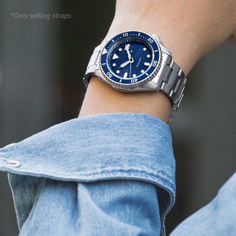 สายนาฬิกาข้อมือสเตนเลส 18 19 21 23 24 25 26 มม. สําหรับ Seiko Jubilee Oyster 20 มม. 22 มม.