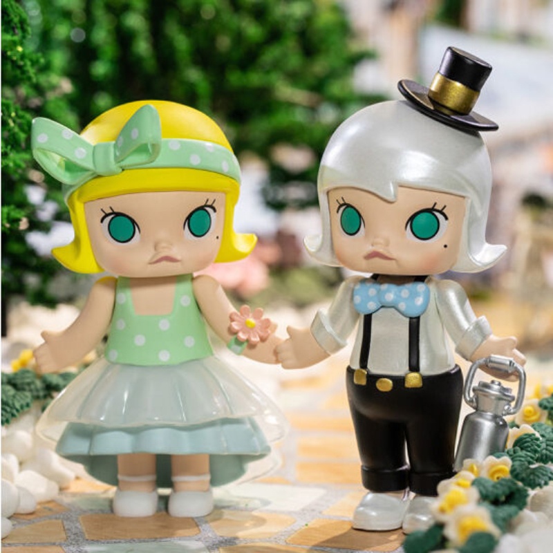 [ของแท้] Popmart Molly Flower Girl Series Random Box Teddy Flower Wedding Gift Girl Cutting Trend Pl