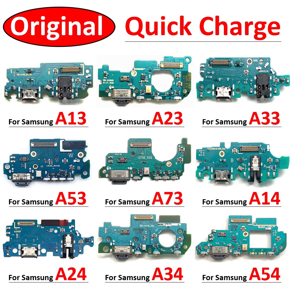 ใหม่ชาร์จสําหรับ Samsung Galaxy A13 A23 A33 A53 A73 A14 A24 A34 A54 4G 5G USB ชาร์จพอร์ต Dock Charger Connector Board Flex สาย