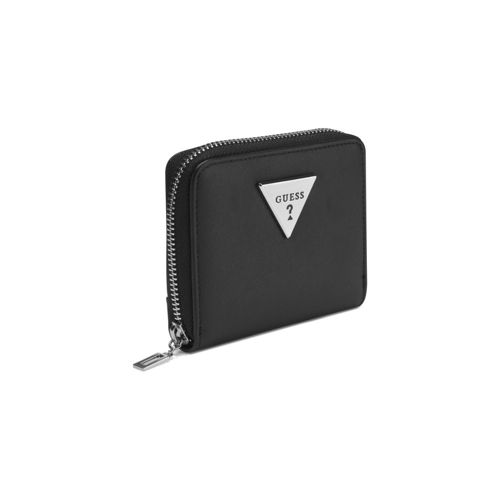 เป๋าเงิน GUESS กระเป๋าสตางค์ผู้หญิง รุ่น LE860155 LATHAN SLG SMALL ZIP AROUND สีดำ