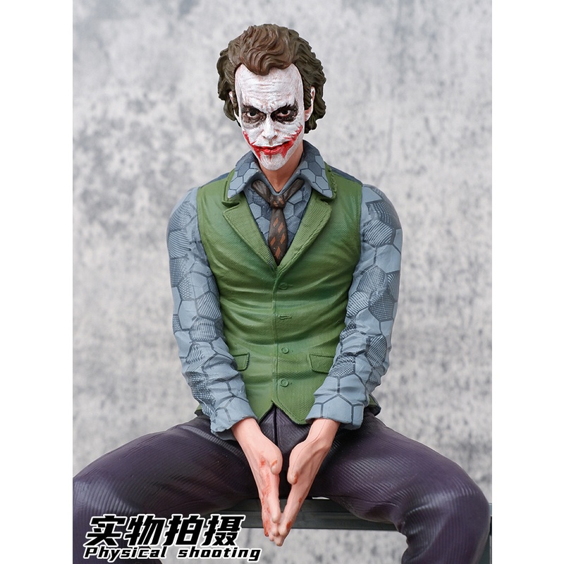 Batman Dark Knight JOKER Heath Ledger JOKER รูปบูติกเครื่องประดับขนาดใหญ่ฉากเดสก์ท็อปหน้ากากโมเดลนั่