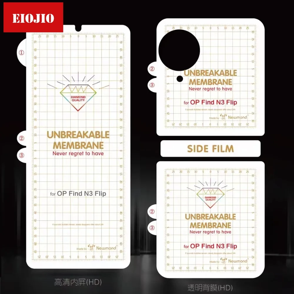 ฟิล์มไฮโดรเจลนิ่ม ป้องกันหน้าจอ หน้า หลัง ยืดหยุ่น สําหรับ OPPO Find N3 Flip Find N2 Flip N3Flip N2Flip ป้องกันรอยขีดข่วน ฟิล์มป้องกันหน้าจอ