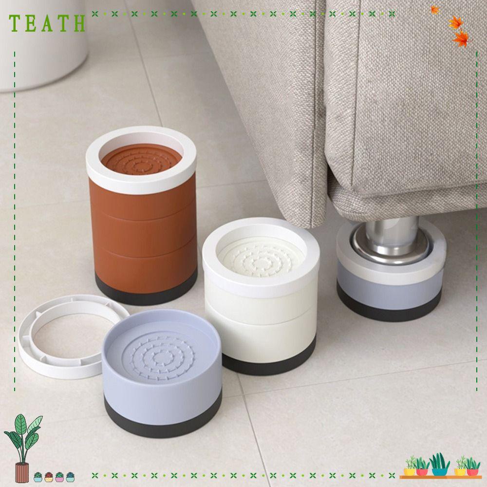 Teath อุปกรณ์ยกเฟอร์นิเจอร์ เตียงนอน สําหรับตู้ซักผ้า|เสื่อรองขาเฟอร์นิเจอร์ กันลื่น กันกระแทก เสียงเงียบ
