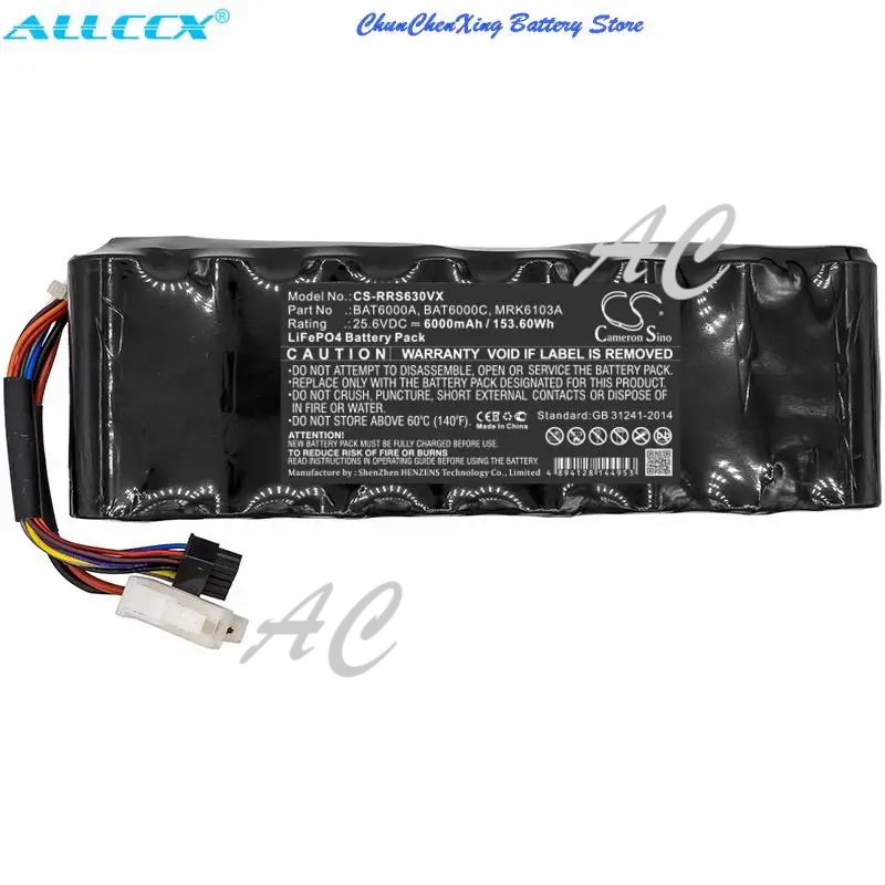 AC Cameron Sino 6000mAh Battery for Cub Cadet Lawn Keeper 3000,XR3 3000,XR3 4000,XR3 5000,For Cub Cu