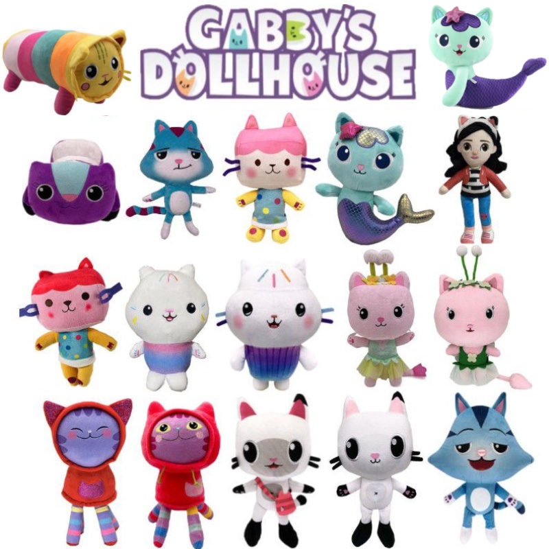 【Gabby Dollhouse】บ้านตุ๊กตาหมี นางเงือก แมว ของขวัญวันเกิด สําหรับเด็ก doll toy