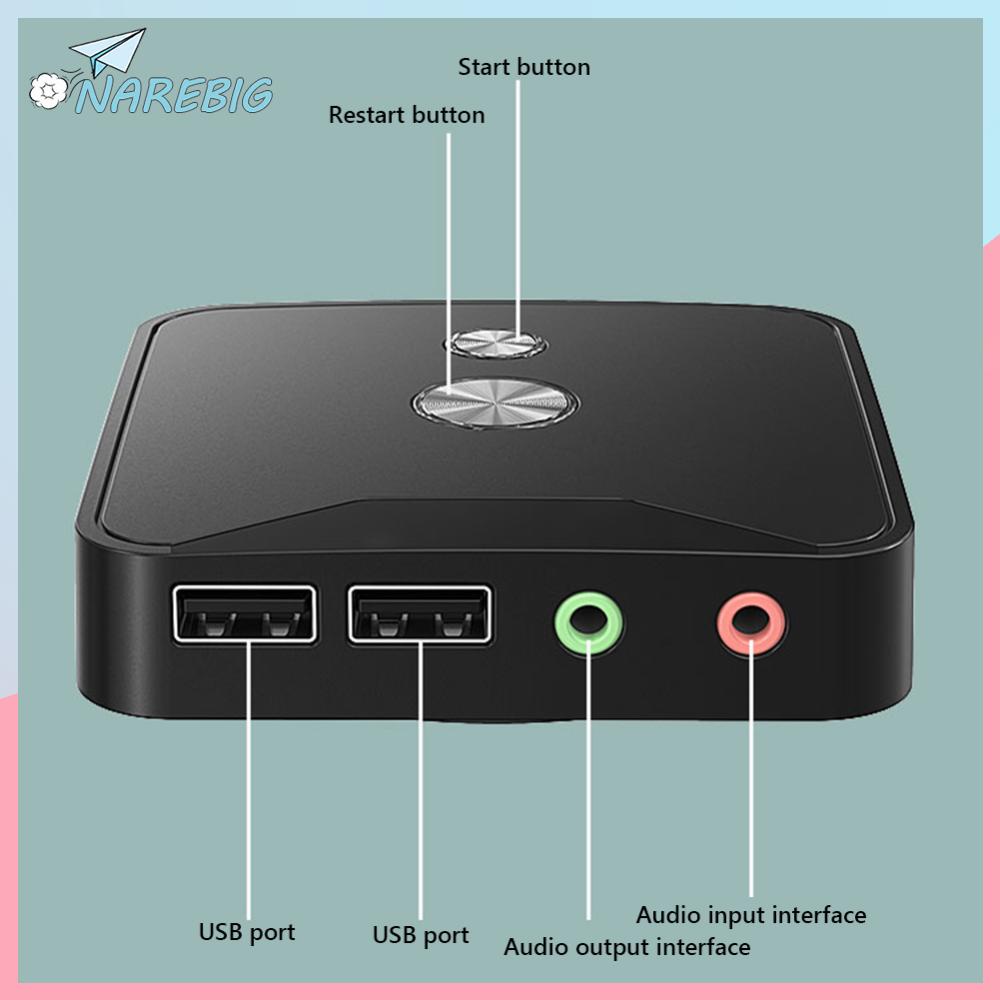 ( Narebig ) สวิตช์ปุ่มกดเปิด ปิดพาวเวอร์ซัพพลาย 1.6 ม. พร้อมสาย USB คู่ สําหรับคอมพิวเตอร์ PC