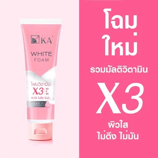 KA Foam เคเอ โฟมล้างหน้า 100g (White/White Magic Whip)
