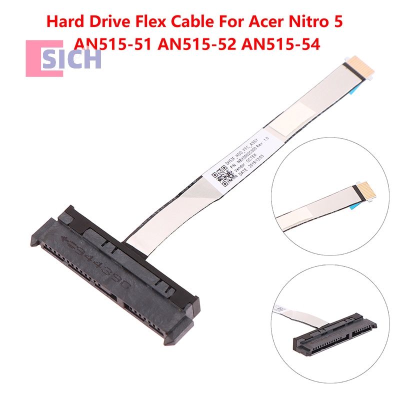 [Sich] สายเคเบิลเชื่อมต่อฮาร์ดไดรฟ์ HDD SSD SATA สําหรับแล็ปท็อป Acer Nitro 5 AN515-51 NBX0002C000