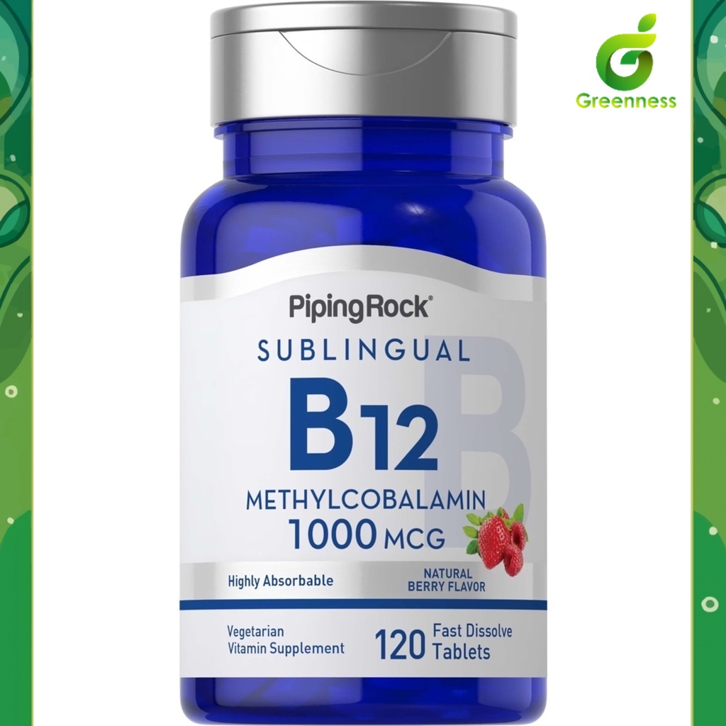 B-12 Methylcobalamin 1,000 mcg. (120เม็ด) เมทิลโคบาลามิน วิตามินบี12