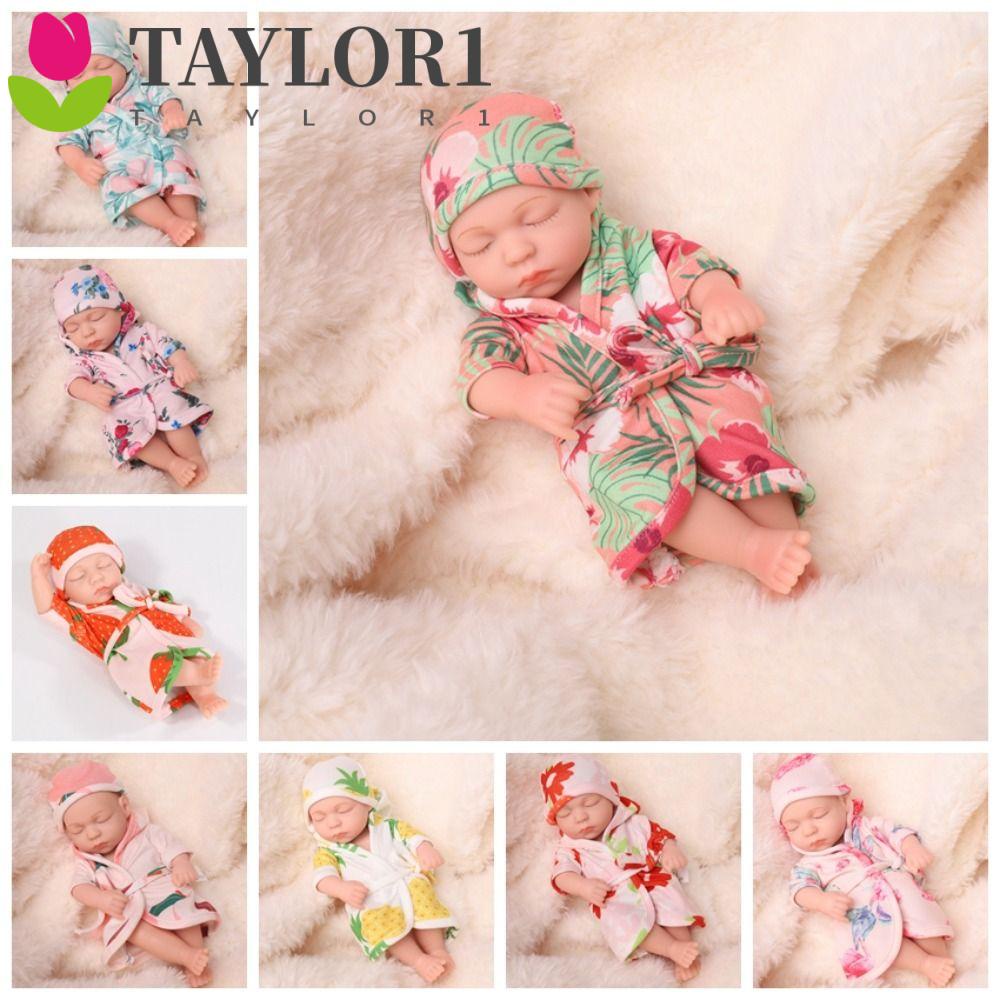 Taylor1 ตุ๊กตาเด็กทารกแรกเกิด ซิลิโคนนิ่ม เหมือนจริง 20 ซม. สีสันสดใส ของเล่นซิลิโคน สัมผัสนุ่ม ตุ๊กตาเด็กวัยหัดเดิน ตุ๊กตาเด็กทารกแรกเกิด