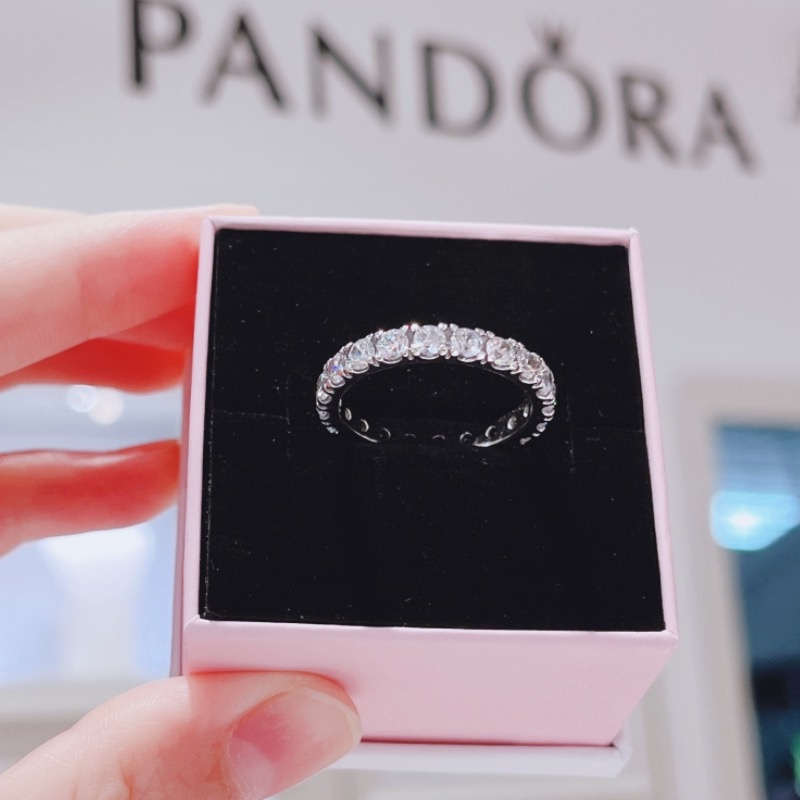 แหวนอัญมณีนิรันดร์ PAN S925 พร้อมกล่อง หรูหรา เครื่องประดับ สําหรับผู้หญิง - รูปที่ 5