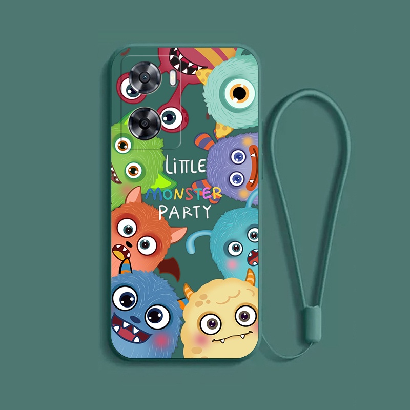 เคส OPPO A57 2022 A77S สดใส และน่ารัก กันกระแทก ซิลิโคนนิ่ม ป้องกัน เรียบเนียน