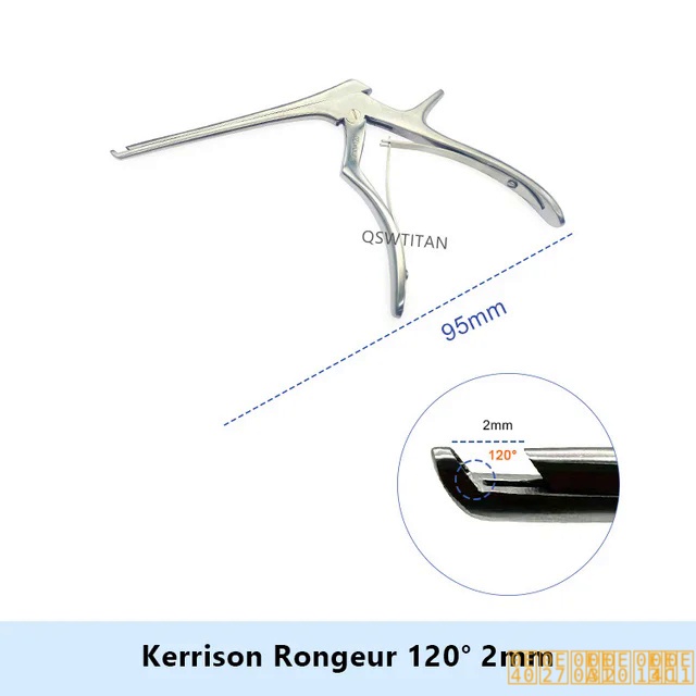 !! # @ เครื่องวัดตา Kerrison Rongeur 90 ° 120 ° กระบวนการผ่าตัดกระดูก
