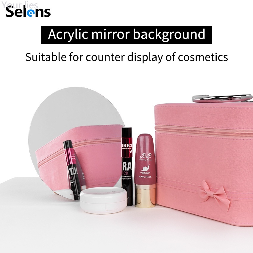 Selens Acrylic Mirror Background Photo Studio Photography Props Accessories For Cosmetic &amp; Jewelry