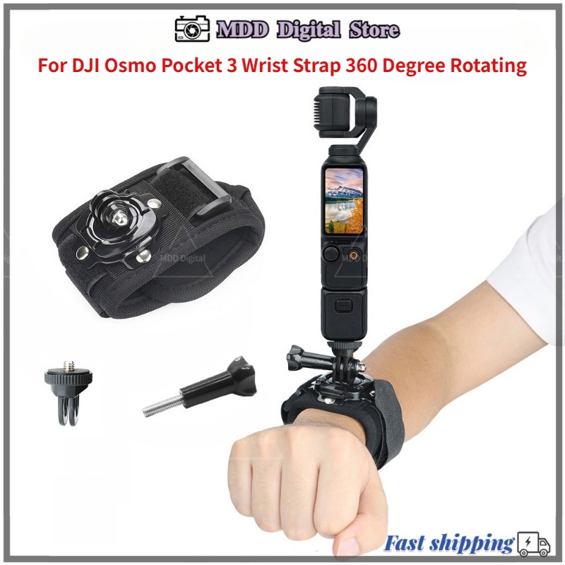 สําหรับ Insta360 X5 DJI Action 5 Pro 4 3 Gopro 13 สายรัดข้อมือ 360 องศาสายรัดข้อมือหมุนได้
