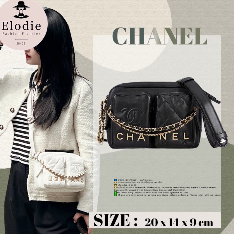 Chanel 22C Early Spring New Style/กระเป๋าเป้สะพายหลังกระเป๋ากล้อง