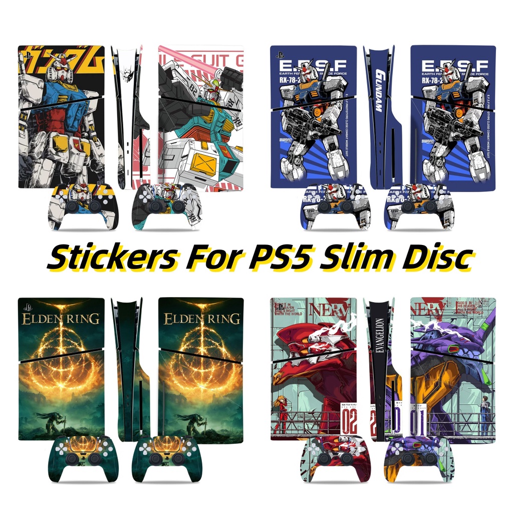 ใหม่ สติกเกอร์ไวนิล PS5 2023 สําหรับจอยเกม PS5 Slim Disc Console 2
