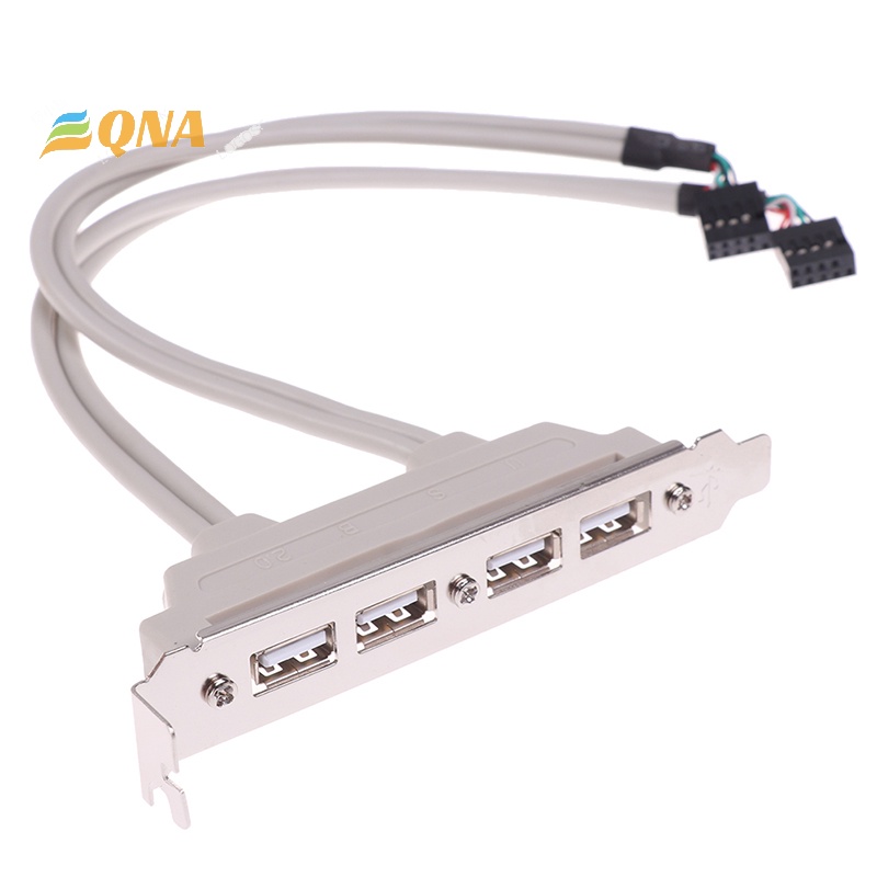 [QNA] สายเคเบิลต่อขยาย USB 2.0 เป็น 9 Pin 4 พอร์ต สําหรับแผง PC ใหม่