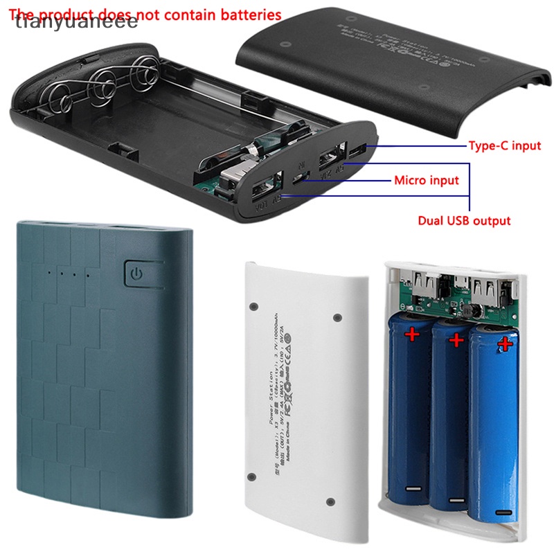 Tianyuaneee 3.7V 3 ช่อง 18650 กล่อง DIY Charger ชาร์จกรณีบัดกรีแหล่งจ่ายไฟที่อยู่อาศัย Well