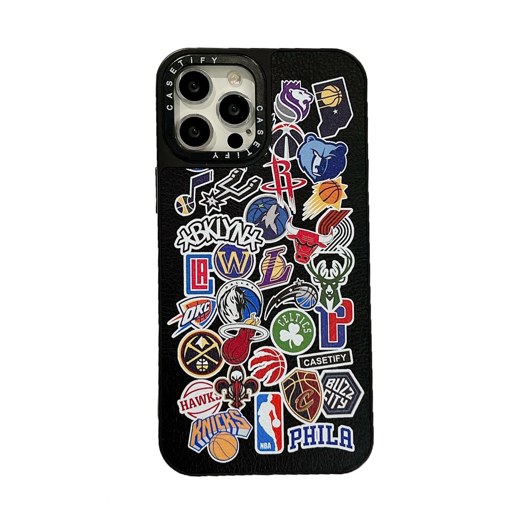 Casetify เคสโทรศัพท์มือถือหนัง ลาย NBA สําหรับ iPhone 15 14 13 12 11Pro Max Plus Pro