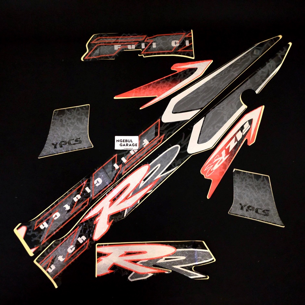 F1Z R FIZ 2002 สติ๊กเกอร์ Striping YAMAHA IMI ORANYE BLACK SILVER