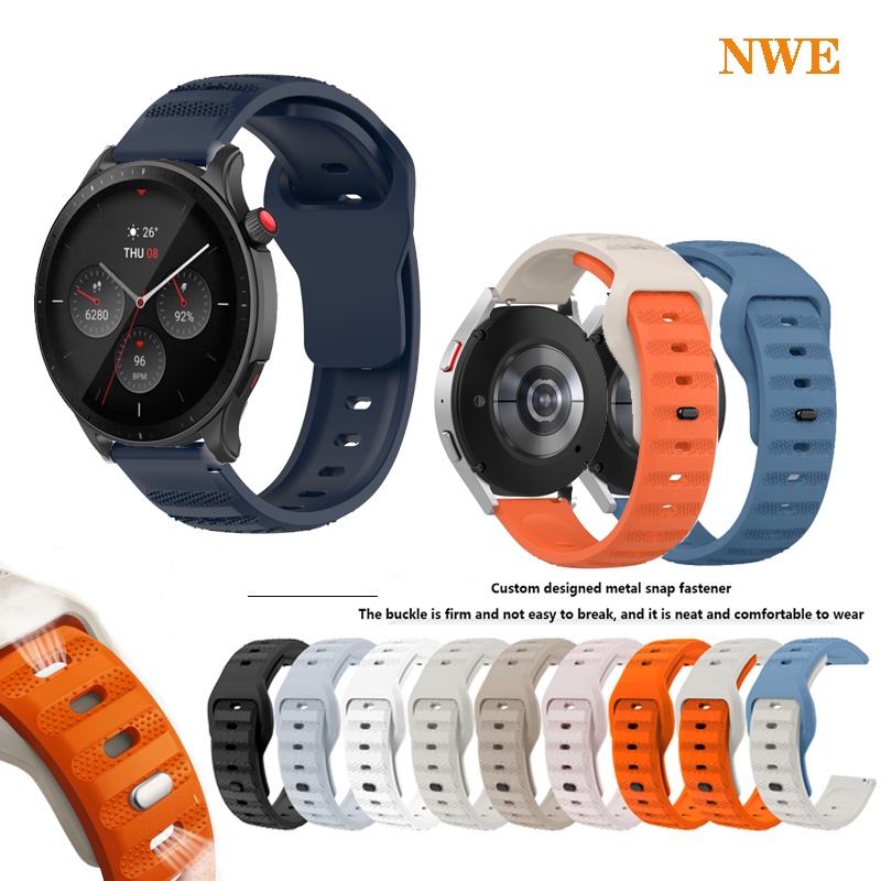 สายนาฬิกาข้อมือซิลิโคน 20/22 มม. สําหรับ Huami Amazfit GTR 4 3 2 2e mini 42 มม. 47 มม. GTR2 GTR3 GTR4