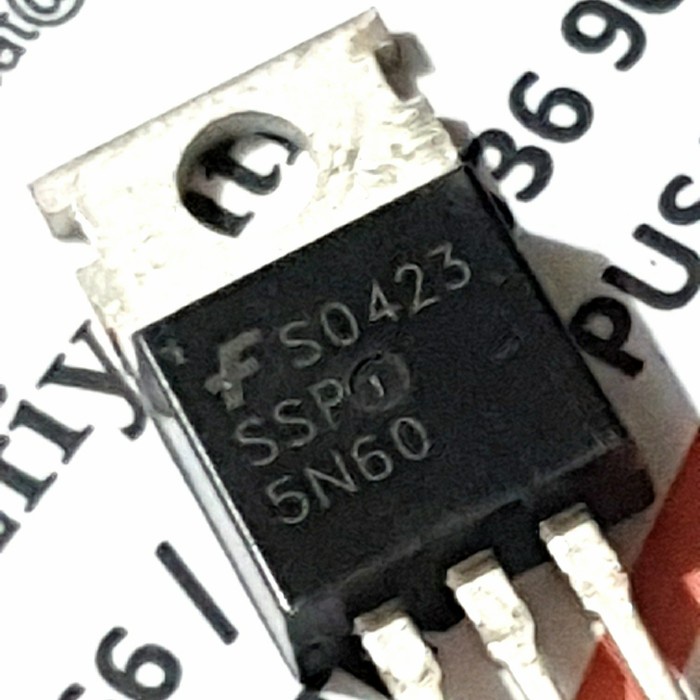 ทรานซิสเตอร์ mosfet 5 N 60 5N60 -BSS12 (2 ชิ้น)
