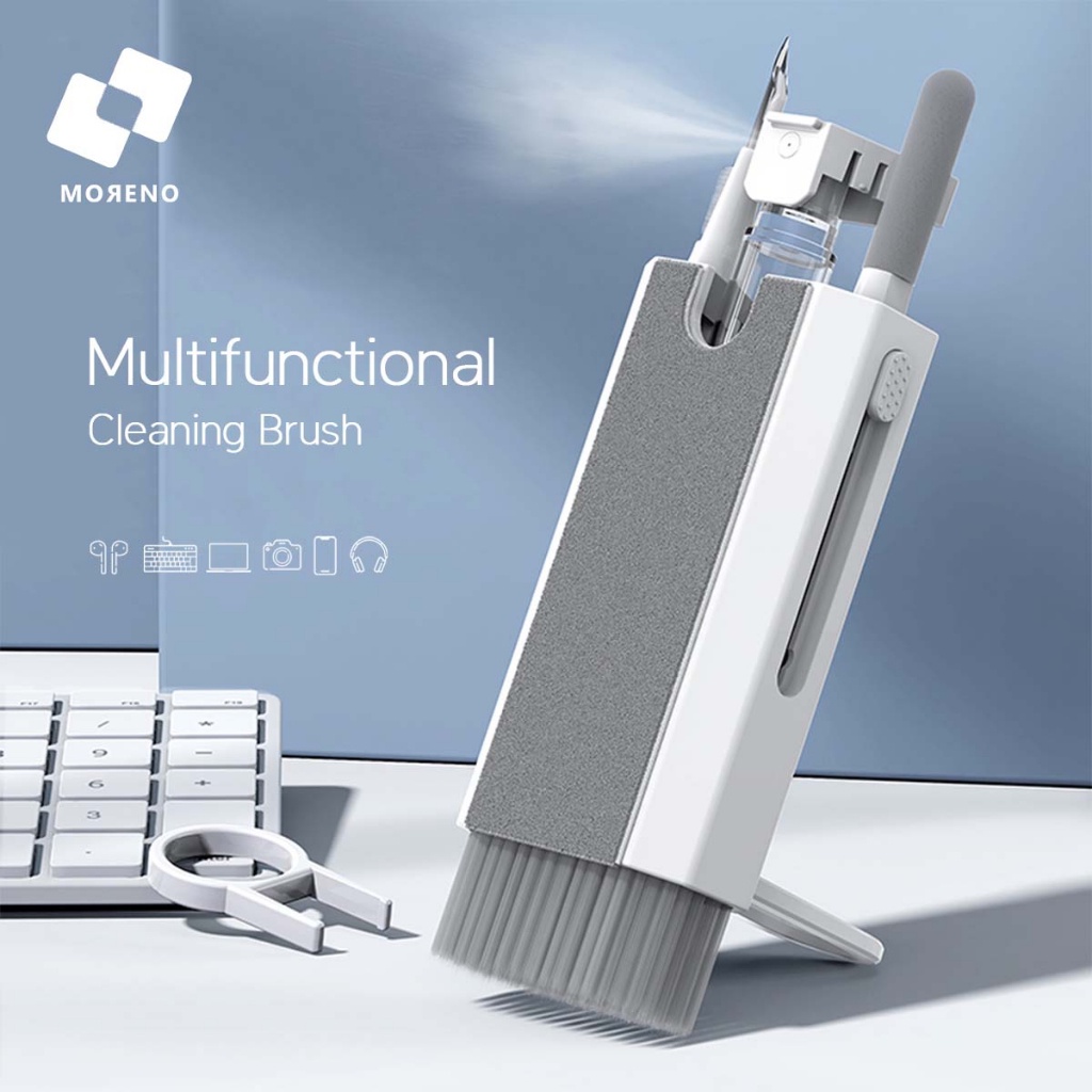 ชุดทำความสะอาดหูฟัง  สะอาดคีย์บอร์ด หูฟัง และฝุ่น  โทรศัพท์ มีแปรงทำความสะอาดและสเปร์ยในตัว  น้ำหนักเบา พกพาสะดวก